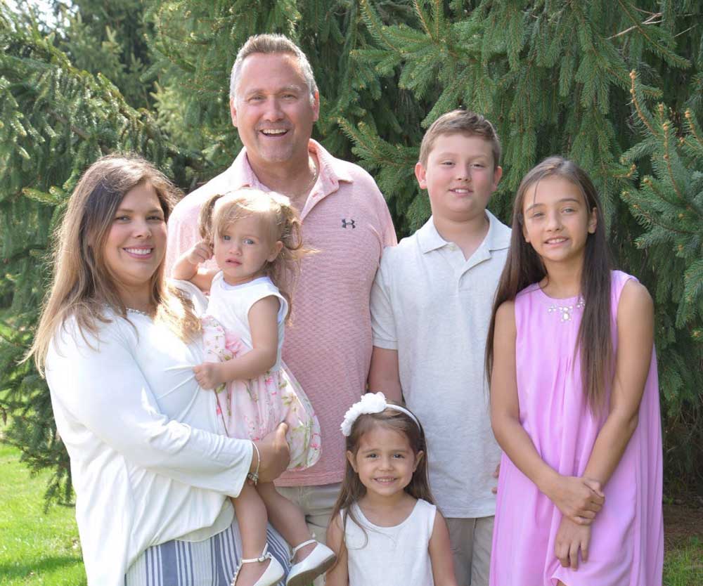 Picture of the founder and family